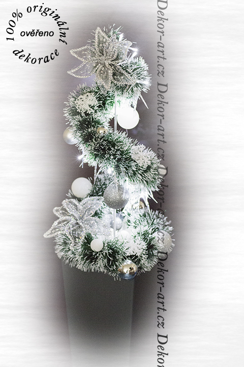 Luxusní vánoční dekorace stromeček s LED