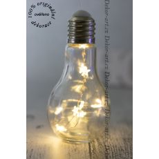 Krásný a netradiční Vánoční dárek ve tvaru žárovky s vestavěným LED osvětlením.