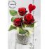 Designová dekorace s růžemi jako Valentýnka.