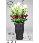 Luxusní dekorace s moderními francouzkými tulipány