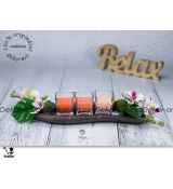 Svícen s vůní broskví pro chvíle relaxace