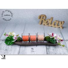 Svícen s vůní broskví pro chvíle relaxace