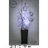 Luxusní LED aranžmá s ledovými krystaly a černými perlami