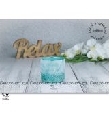 Relaxační svícen vzhledu přírodních kamenů