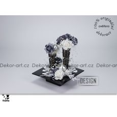 Vánoční designová dekorace růží