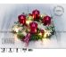 Staročeský adventní věnec na stůl s LED osvětlením hvězdy