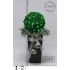 Vánoční LED dekorace ledový buxus s rolničkami