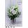 Designová váza s krásnými bílými květy lilií