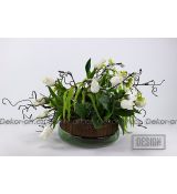 Když kvete interiér – velká jarní dekorace s bílými tulipány