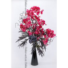 Černá elegance – strom plný květů, design do vašeho domu