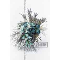 Design tyrkysových květů, který zaujme z každého úhlu